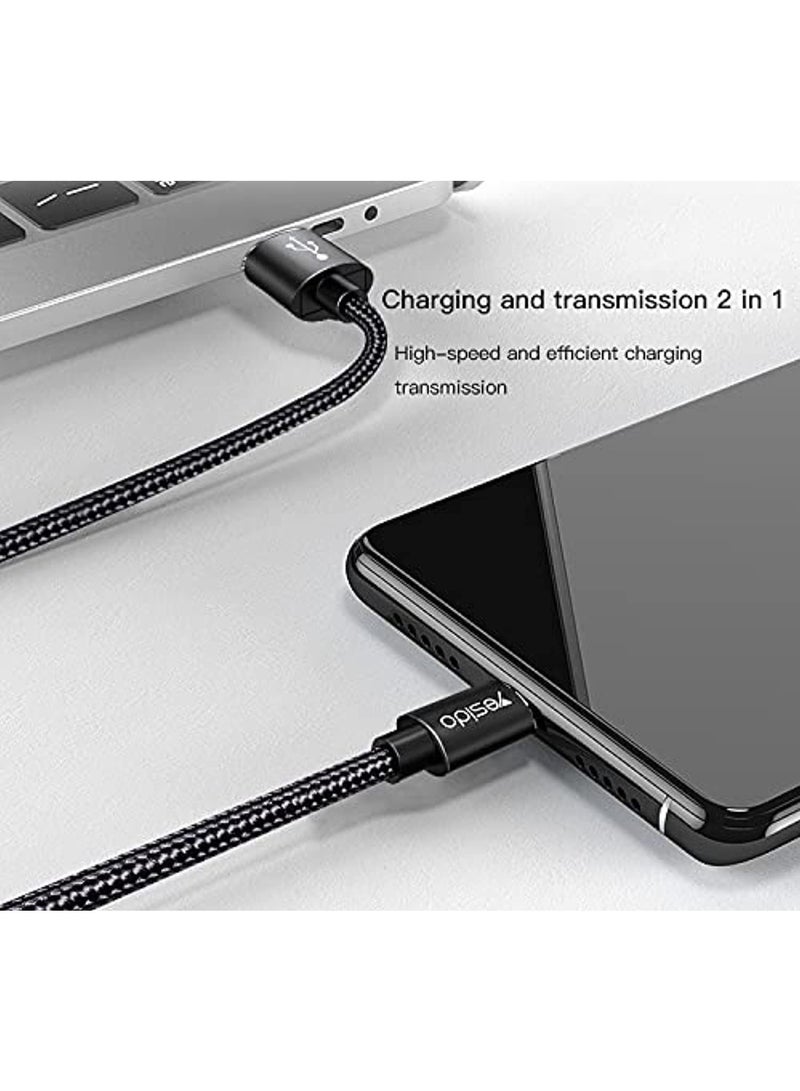 Yesido Premium Type-C to Lightning Fast Charging Data Cable – PD 20W, Durable Braided Cord, Quick Charge & Sync for iPhone/iPad - Image 2