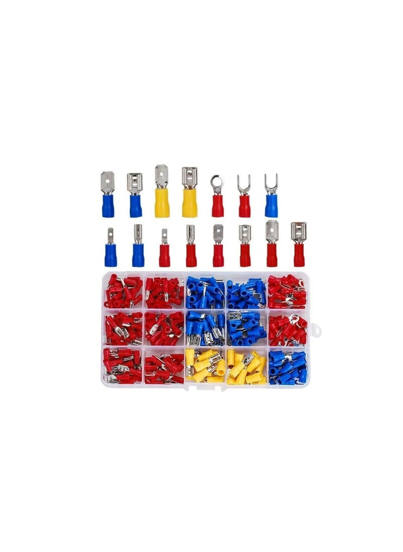 Generic 280 PCS set Kit Crimp Spade Terminal Assorted Electrical Wire Cable Connector Kit Crimp Spade Insulated Ring Fork Spade Set  - Image 3