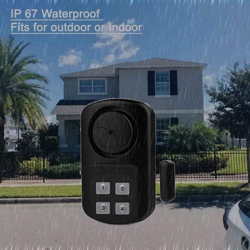 EverNary Outdoor Door Gate Alarm with Remote Control Wireless Weatherproof Entry Door Sensor Alarm with Adjustable Volume for PoolFenceHomeKids Safety  - Image 4