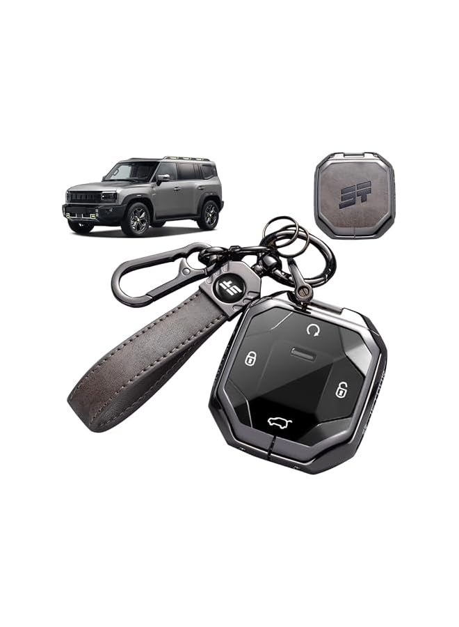 Topleo ® Key Fob Protectors Compatible with Jetour Traveller T2 | JT T2 Accessories & Key Case | Alloy Key Wraps Encase Car Keys in Durable Style - Image 1