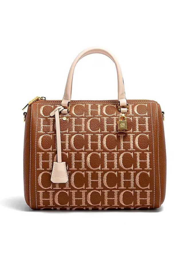CH CH CHCH New High-end Light Luxury Women's Handbag Shoulder Bag Brown - Image 1