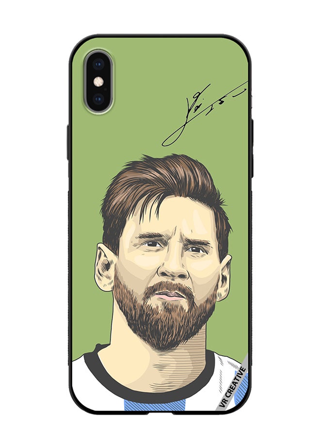VR CREATIVE Protective Case Cover For Apple iPhone X/XS Lionel Messi, An Argentine Design Multicolour - Image 1