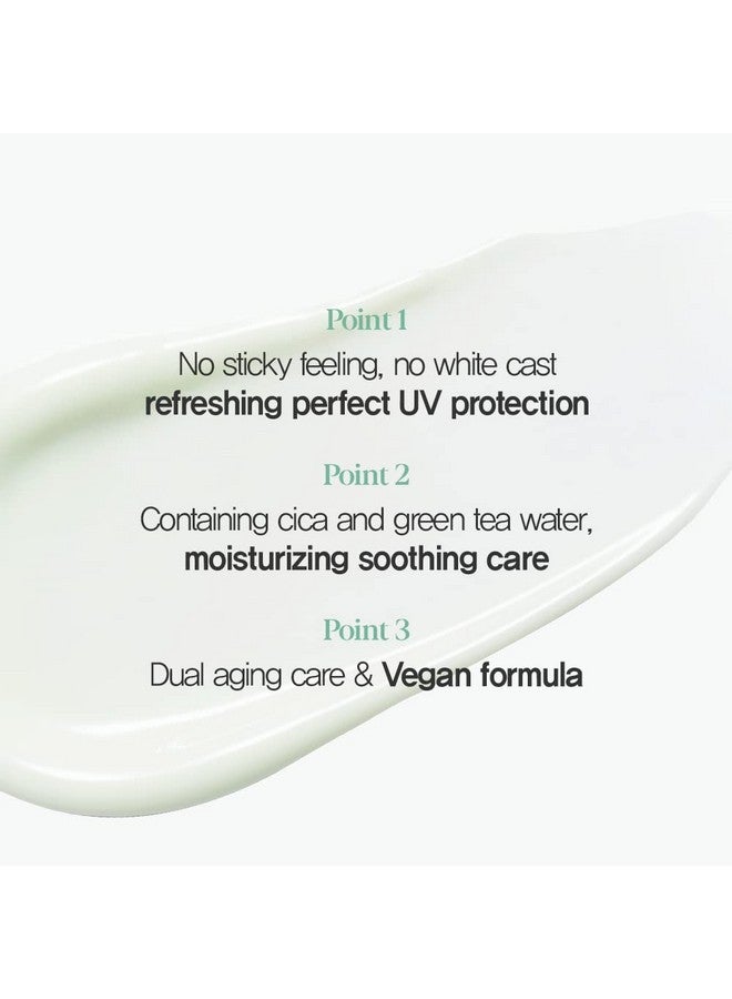 Espoir Espoir Water Splash Sun Cream Fresh Cica 2 oz SPF50+ PA++++ | Moisturizing and Soothing Vegan Sun Block Skin Care with Green Tea Cica | Substitute Sunscreen for BB Cream | Korean Base Makeup - Image 2