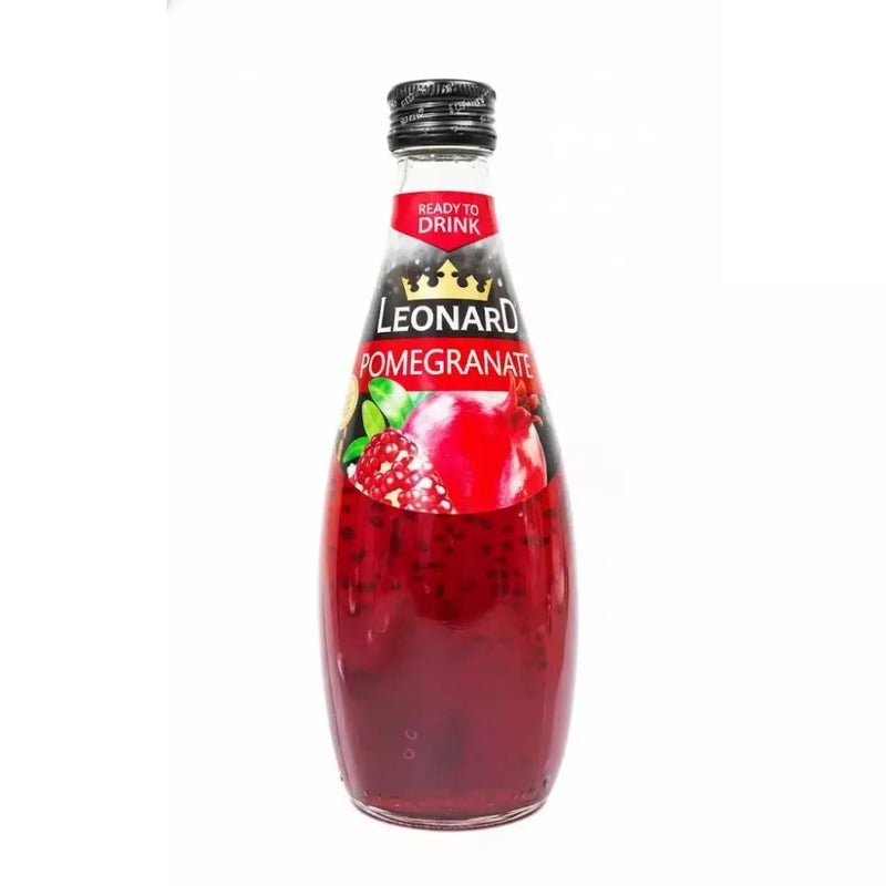 Leonard Basil Seed Drink In Pomegranate Flavor- 240ml