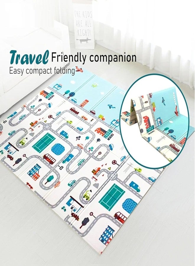 Barretden Extra Large Reversible Baby Play Mat, BPA Free Learning & Crawling Foldable Foam Mat (6.5x5 ft, 0.6cm Thickness) - Image 5