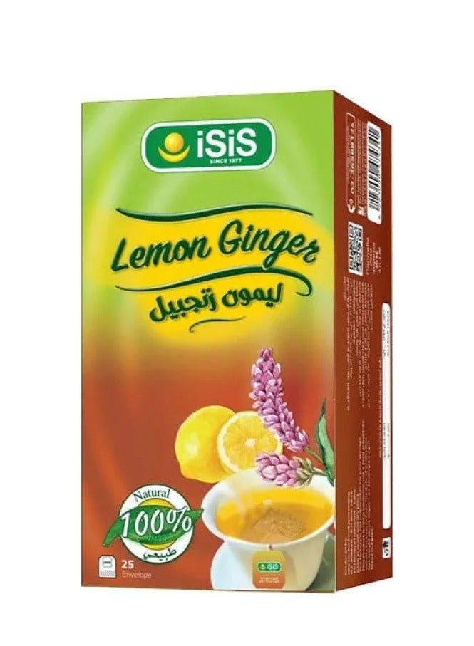 ISIS Lemon Ginger Drink ( 25 Envelopes )  - Image 1