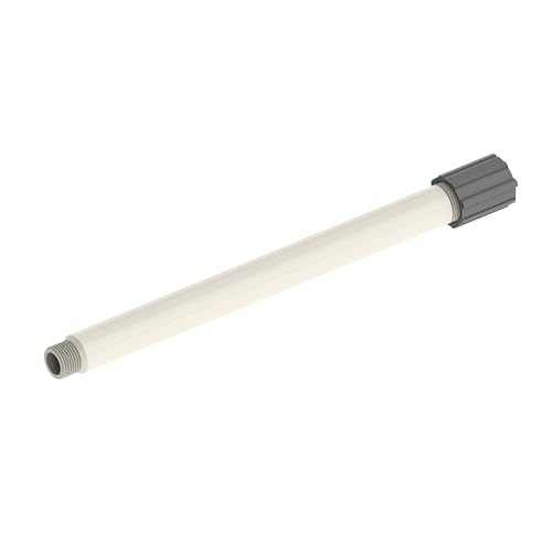 Albion Engineering Company 484-146-6166F4M Threaded-Type Static Mixer, 20 Elements x 3/4" NPT, 15" Long Nozzle x 3/4" ID, White - Image 5