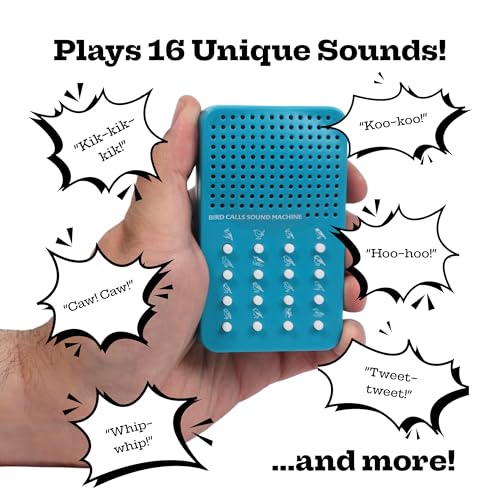 ZANY TRAINS Bird Caller Noisemaker with 16 Bird Calls Whistles Electronic Sound Maker Bird Watching Themed Sound Effects Board For Boyfriends Husband Audobon Watchers Song Gift - Image 5