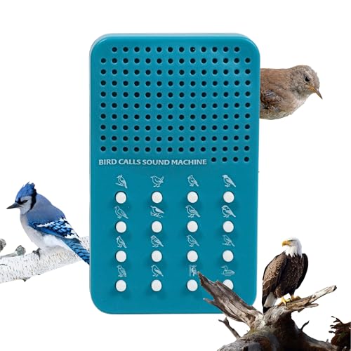 ZANY TRAINS Bird Caller Noisemaker with 16 Bird Calls Whistles Electronic Sound Maker Bird Watching Themed Sound Effects Board For Boyfriends Husband Audobon Watchers Song Gift - Image 1