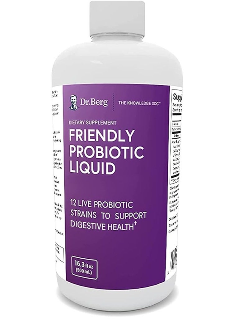 Dr. Berg Nutritional - Friendly Probiotic Liquid 16.3fl oz (500ML) - Image 1