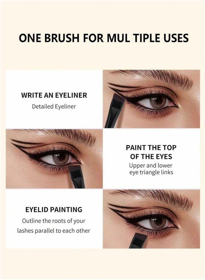Generic 7pcs Eyeliner Brush Eyebrow Brush Set,Fine Angled Ultra thin Precision Makeup Brushes, Precision Gel Eye Liner  - Image 3