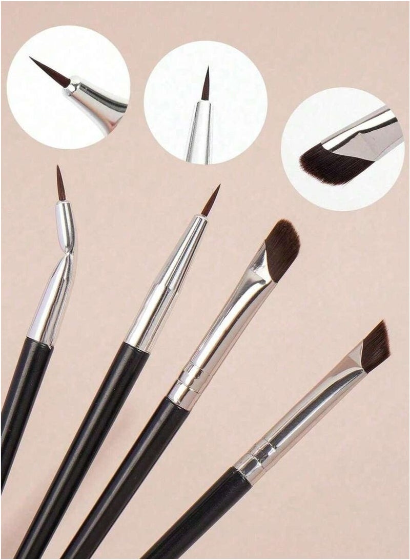 Generic 7pcs Eyeliner Brush Eyebrow Brush Set,Fine Angled Ultra thin Precision Makeup Brushes, Precision Gel Eye Liner  - Image 5