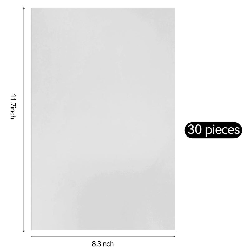 Nufiwra 30 Sheets Metallic Silver Cardstock Paper - A4 Size (250gsm), Mirror Finish Silver Foil Board for Crafting, Invitations, and Decorations - Die Cut and Plotter Compatible - Image 2