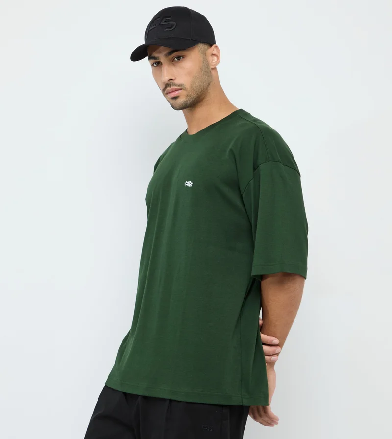 إف5 تيشيرت رجالي مقاس كبير بطبعات ختم السعودية