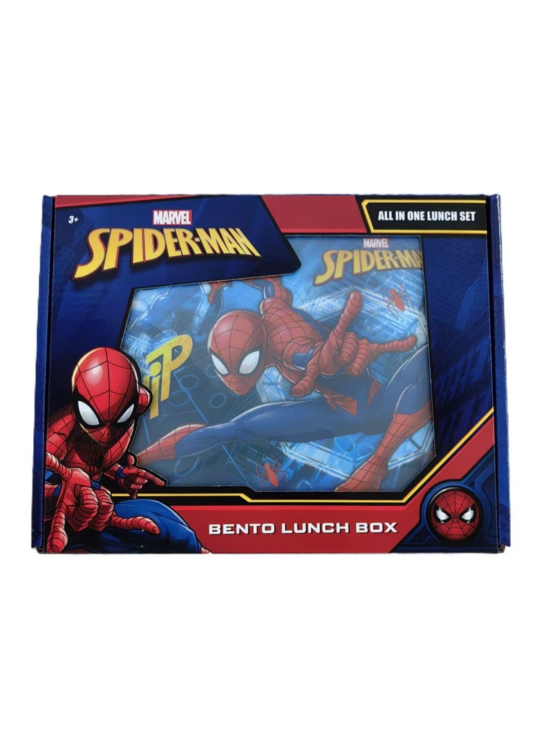 MARVEL Spider-Man Bento Lunch Box with Cutlery – Marvel Superhero Design – Leakproof Bento for Boys - Image 4
