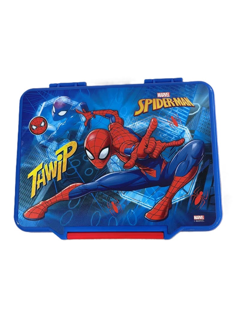 MARVEL Spider-Man Bento Lunch Box with Cutlery – Marvel Superhero Design – Leakproof Bento for Boys - Image 2