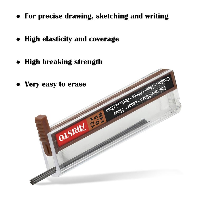 Aristo Aristo mg1 Technical Drawing Pen 01mm02mm03mm with 05mm Geopen Mechanical Clutch Lead Pencil 1 tube lead 23 ml ink - Image 5