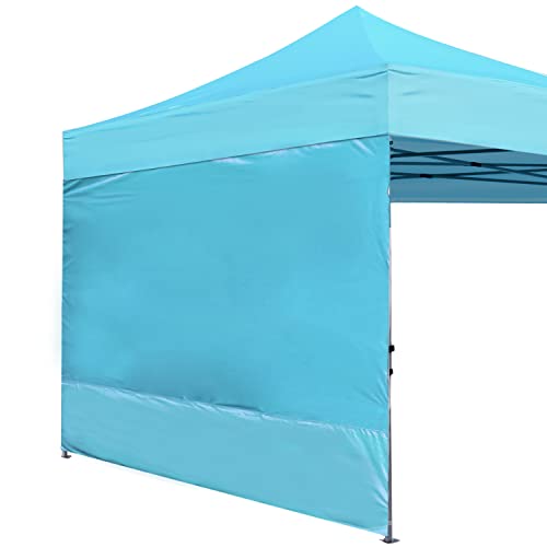 ABCCANOPY Instant Canopy SunWall 10x10 FT, 1 Pack Sidewall Only, No Frame or Top, Sky Blue - Image 1