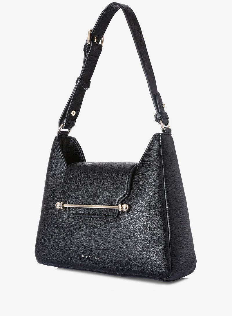KANELLI Women's handbag from Kanelli, elegant shape New Collection  AAY2401005 Black - Image 3