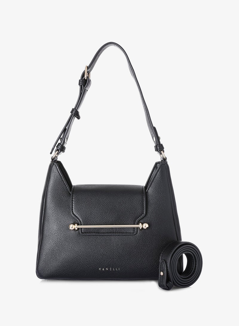 KANELLI Women's handbag from Kanelli, elegant shape New Collection  AAY2401005 Black - Image 1