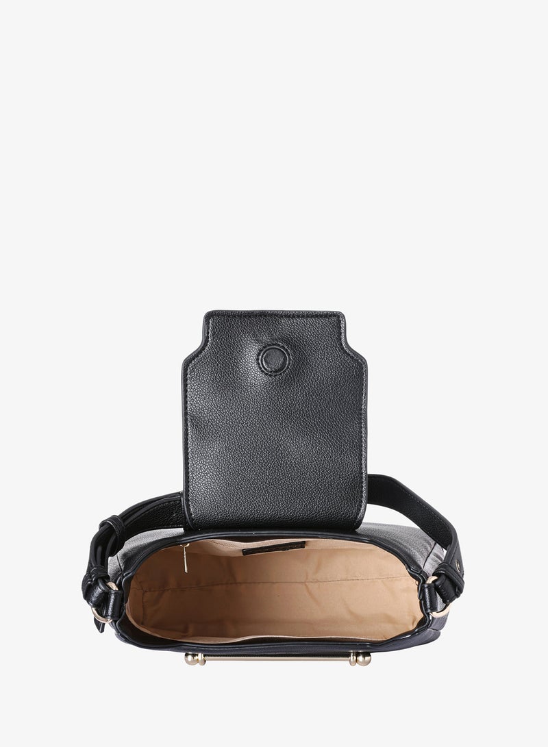 KANELLI Women's handbag from Kanelli, elegant shape New Collection  AAY2401005 Black - Image 5