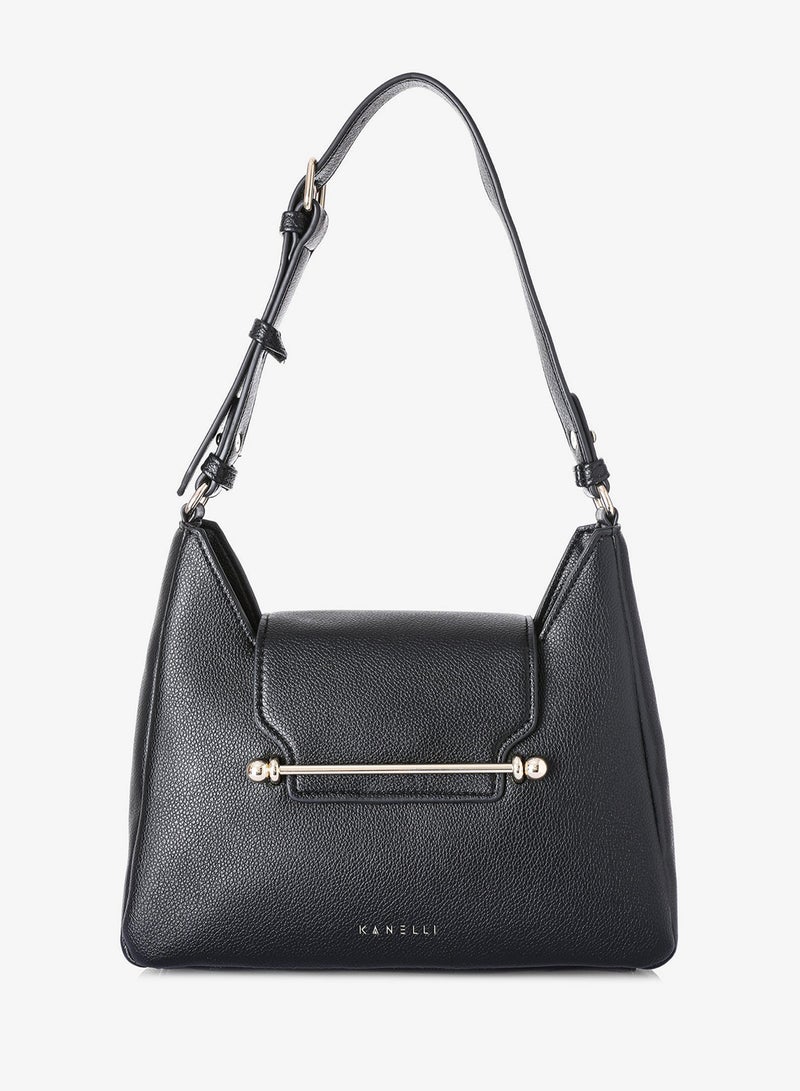 KANELLI Women's handbag from Kanelli, elegant shape New Collection  AAY2401005 Black - Image 2
