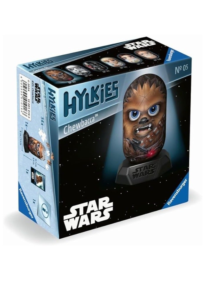 Ravensburger Hylkies Star Wars Chewbacca 3D Puzzle – 54-Piece Plastic Capsule Model, Approximately 12 cm Tall, Easy Numbered Assembly with Stand, No Glue Required | 12001016‑6 - Image 1