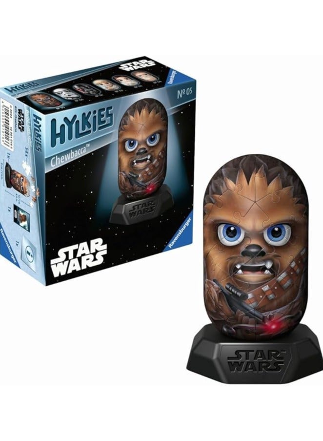 Ravensburger Hylkies Star Wars Chewbacca 3D Puzzle – 54-Piece Plastic Capsule Model, Approximately 12 cm Tall, Easy Numbered Assembly with Stand, No Glue Required | 12001016‑6 - Image 3