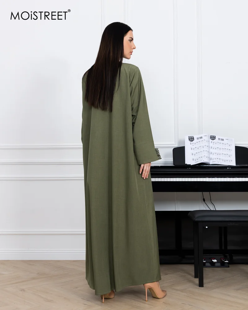 Moistreet  MOiSTREET Melange Handmade Abaya for Women | Best Price UAE
