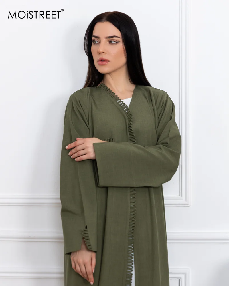 Moistreet  MOiSTREET Melange Handmade Abaya for Women | Best Price UAE
