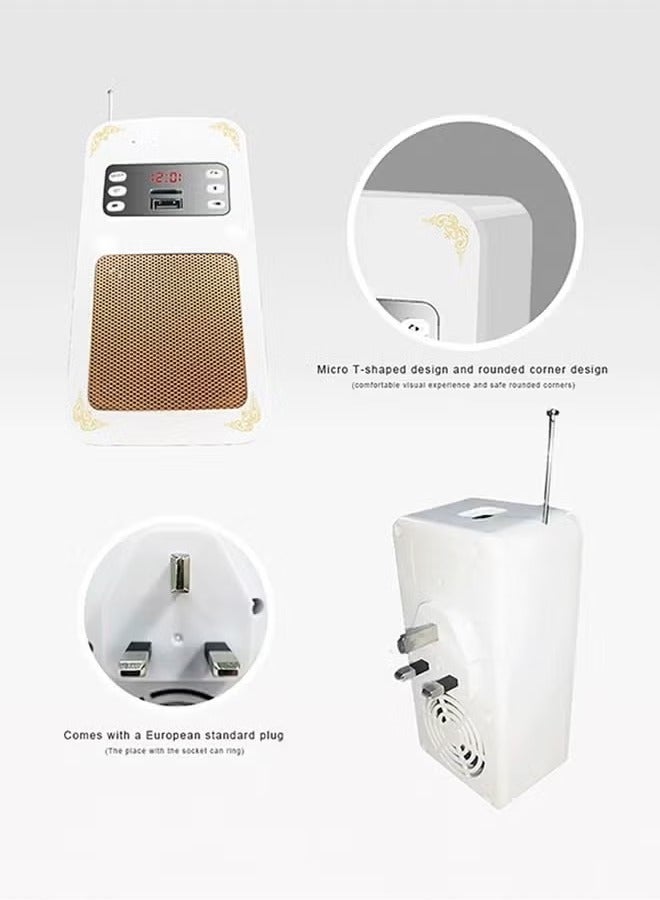 Quran Plug Wireless Bluetooth Speaker Lamp SQ-669 MP3 Audio Playing with APP Function - Image 3