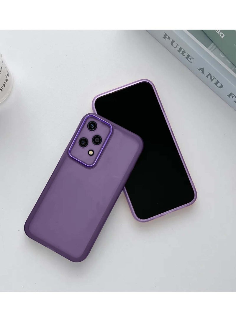 Wtech Soft Transparent TPU Silicone Ultra Thin Phone Stylish Electroplated Camera Border Case Cover For Honor 200 Lite 5G 2024 Eggplant Purple - Image 2