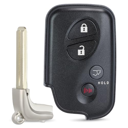 Keymall Smart Key Fob Transmitter Keyless Entry Remote Replacement for Lexus RX350/RX450/GX460/LX570/CT200h 2009-2015 271451-5290GNE Board FCC:HYQ14ACX P/N:89904-48191 4Buttons - Image 1