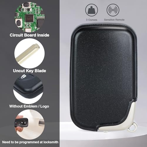 Keymall Smart Key Fob Transmitter Keyless Entry Remote Replacement for Lexus RX350/RX450/GX460/LX570/CT200h 2009-2015 271451-5290GNE Board FCC:HYQ14ACX P/N:89904-48191 4Buttons - Image 5