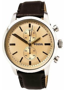 Online Strap Fossil FS4991 Brown Leather Watch Strap