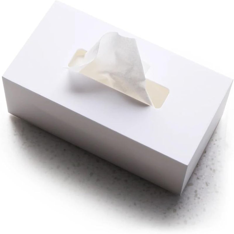 Small Version White Acrylic Tissue Box Organizer For Restaurant Napkins Coffee Table - Image 5