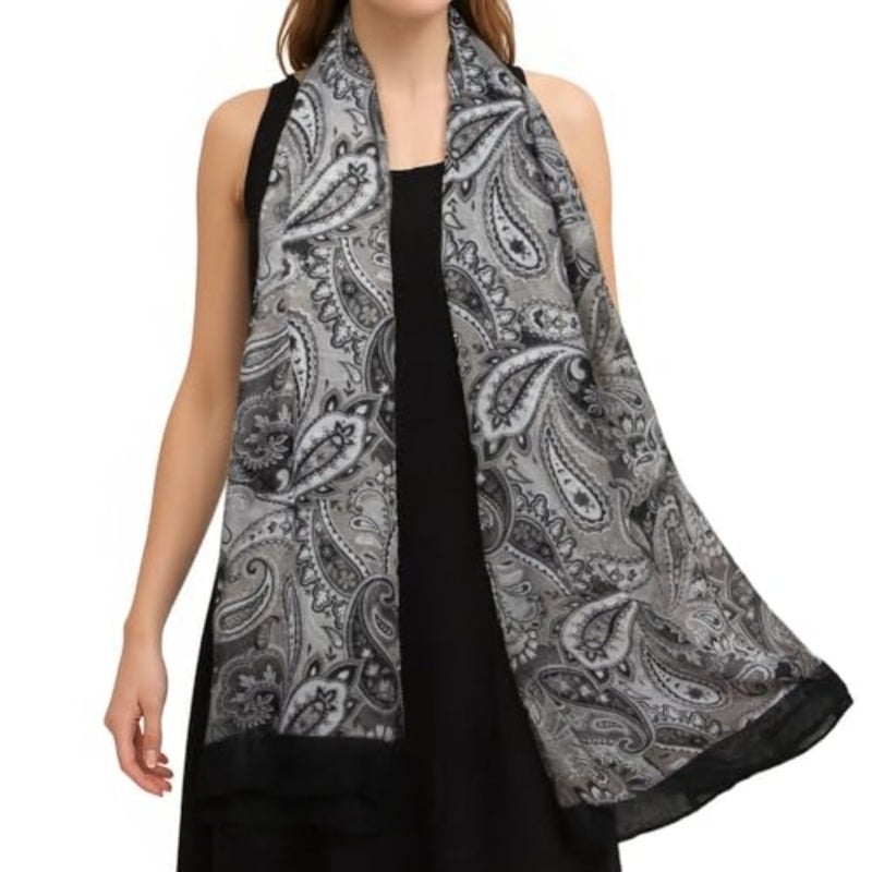 Scarf for Women Fashion Scarf Floral Print Scarves for Women Lightweight Spring Summer - Image 3