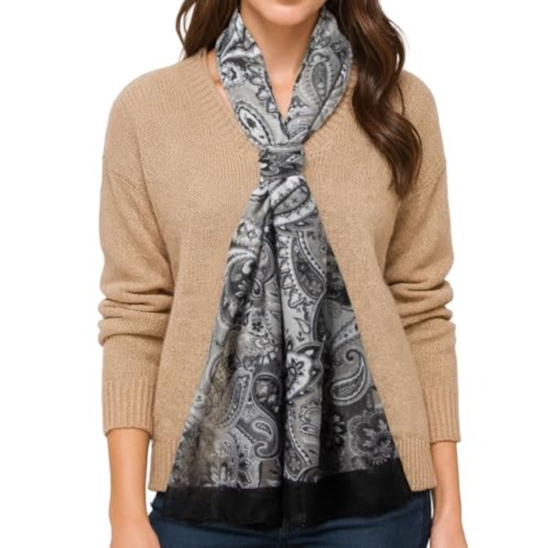 Scarf for Women Fashion Scarf Floral Print Scarves for Women Lightweight Spring Summer - Image 4
