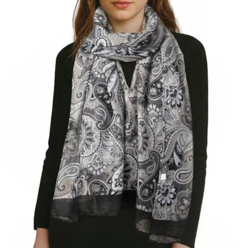 Scarf for Women Fashion Scarf Floral Print Scarves for Women Lightweight Spring Summer - Image 2