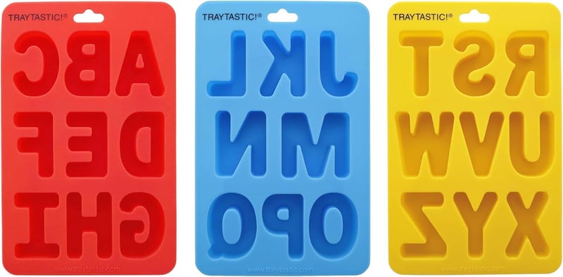 Traytastic! قالب حروف سيليكون A-Z - كبير 1.5" تجويف - شمع، راتنج، حلوى، شوكولاتة، حرفية، خبز، تشكيل، ذوبان - آمن للاستخدام في الفرن وغسالة الصحون، خالي من BPA - Image 5