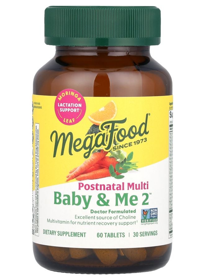 MegaFood Baby & Me 2™ Postnatal Multi 60 Tablets