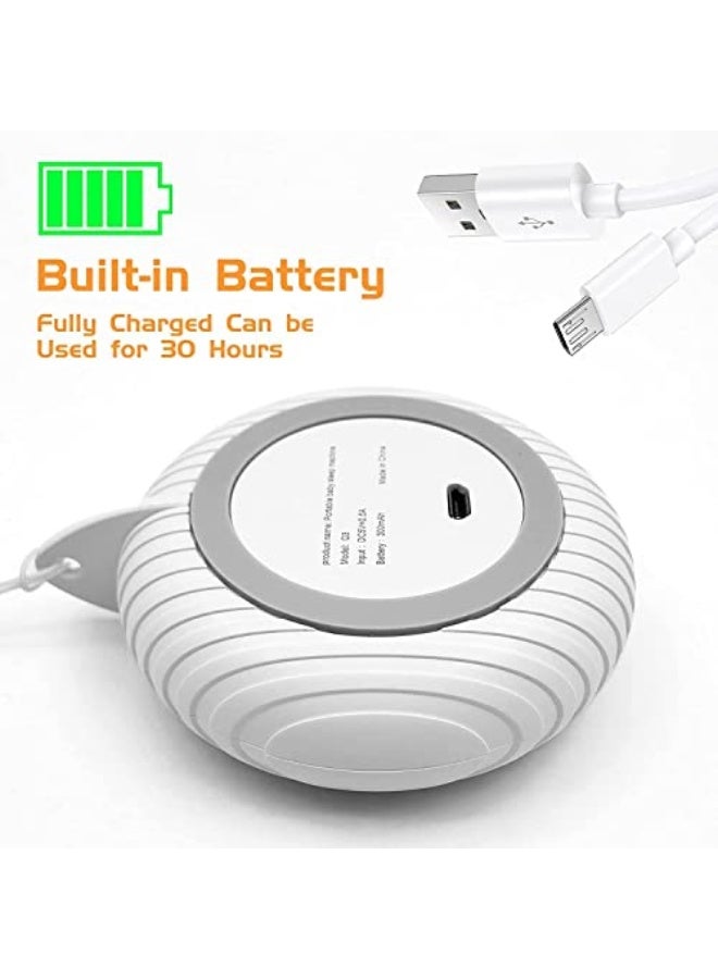 White Noise Machine, 10 Soothing Nature Sounds, Portable Sleep Sound Machine, USB Rechargeable, All Ages - Image 4