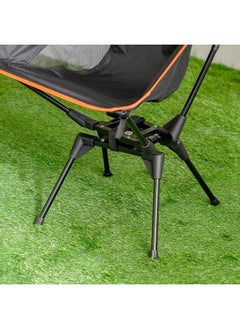DANUBE HOME Camping Rotary Chair Light Weight Patio Chair All Weather Durable Material Picnic Chair Portable Stool For Outdoor Garden Camping Picnic 69.5X57X95 Cm Dark Navy  - Image 3