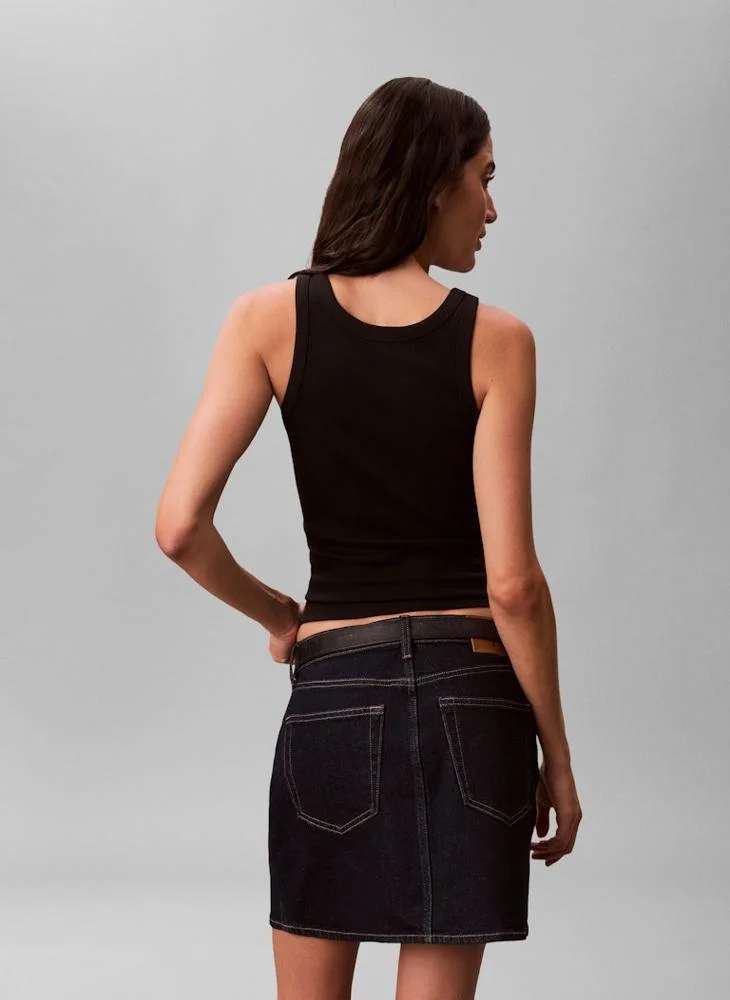 Calvin Klein Jeans Contour 2X2 Rib Graphic Tank