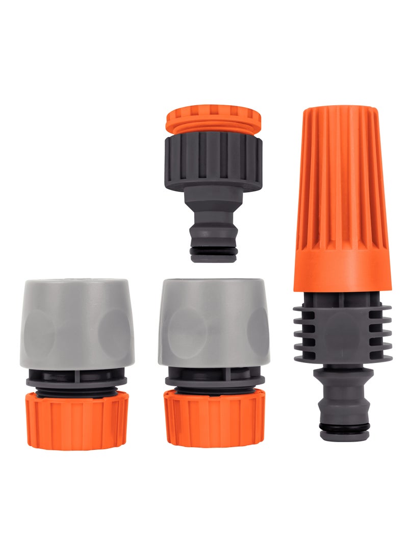 TRAMONTINA طقم ري مكون من 4 قطع مع موصلات سريعة ورشاش - Image 1