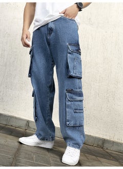 Hubberholme Men Indigo Jeans - Loose Fit Stylish Casual Jeans  - Image 2