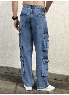 Hubberholme Men Indigo Jeans - Loose Fit Stylish Casual Jeans  - Image 5