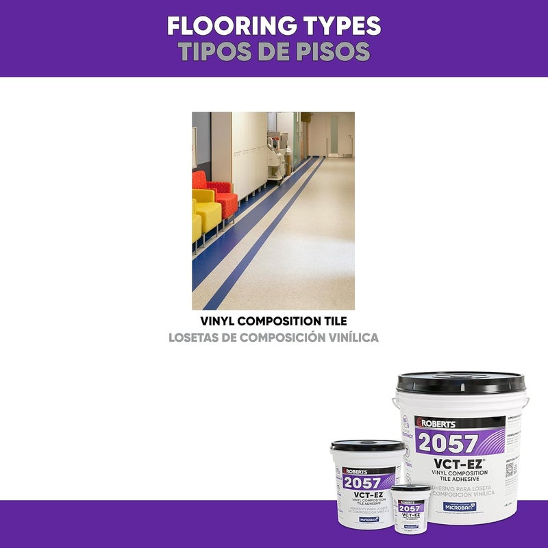 Roberts 2057-0 1 Quart Vinyl-Composition and Vinyl-Asphalt Structurally Sound Plywood of Underlayment Quality Tile Adhesive - Image 3