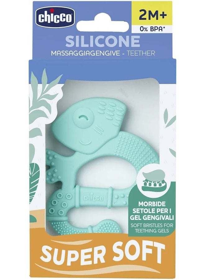 Chicco Super Soft Iguana Teether 2m+ Teal - Image 2