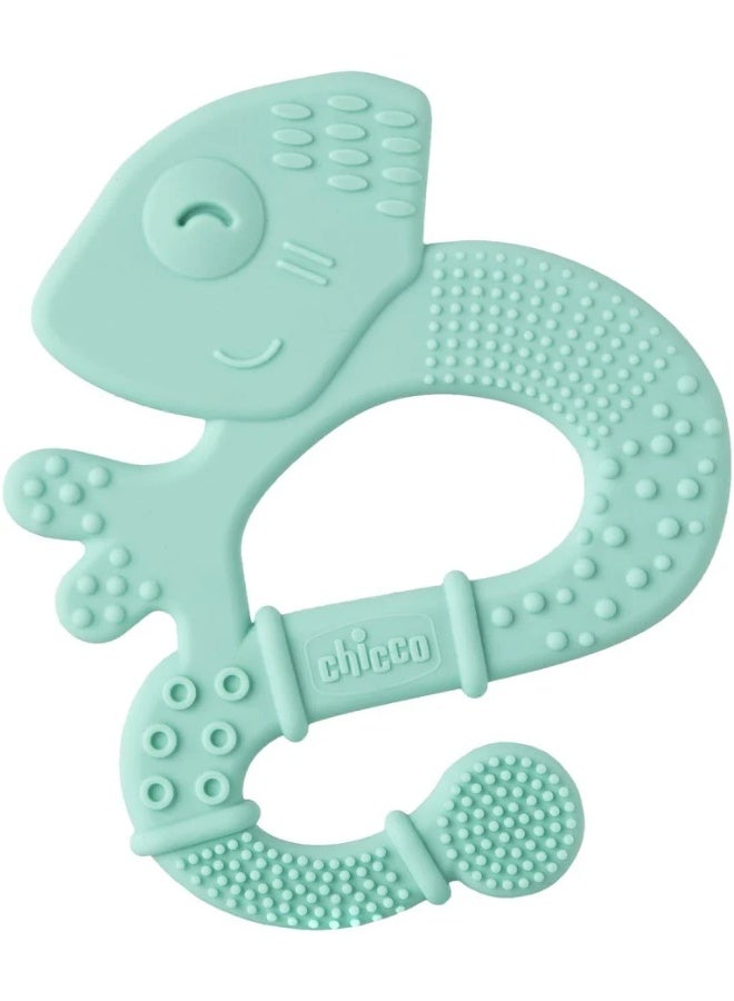 Chicco Super Soft Iguana Teether 2m+ Teal - Image 1